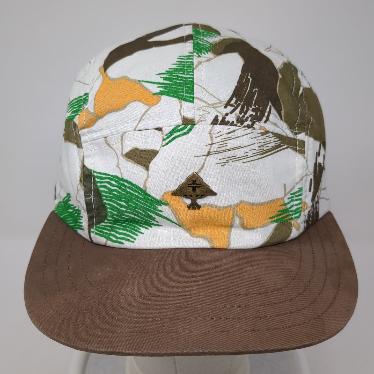 LRG True Heroes 5 Panel Cap Multicolor One Size Adjustable All Over Print