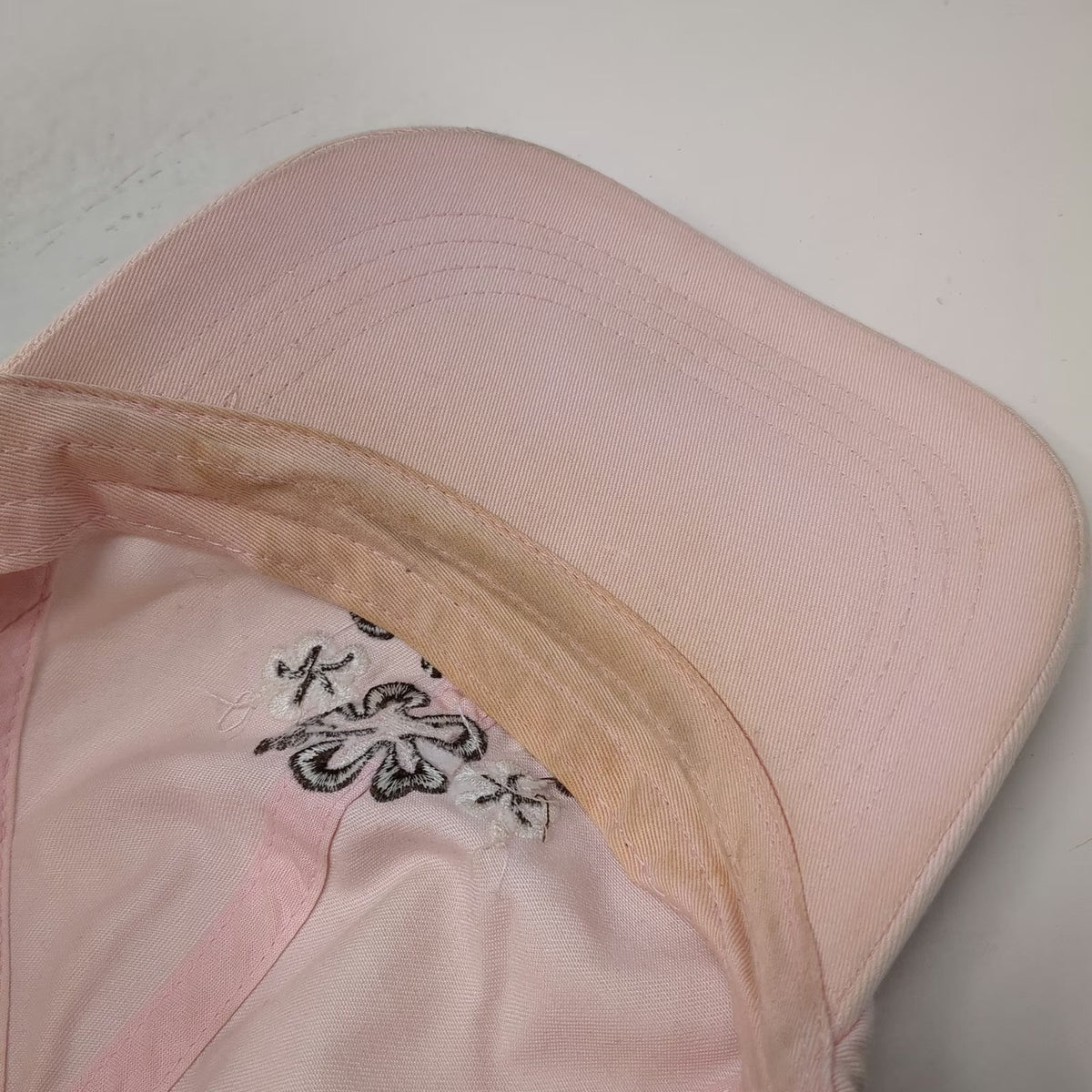 Sansegal Baseball Cap Pink One Size Maui Hibiscus Flower Slideback Hat Cotton