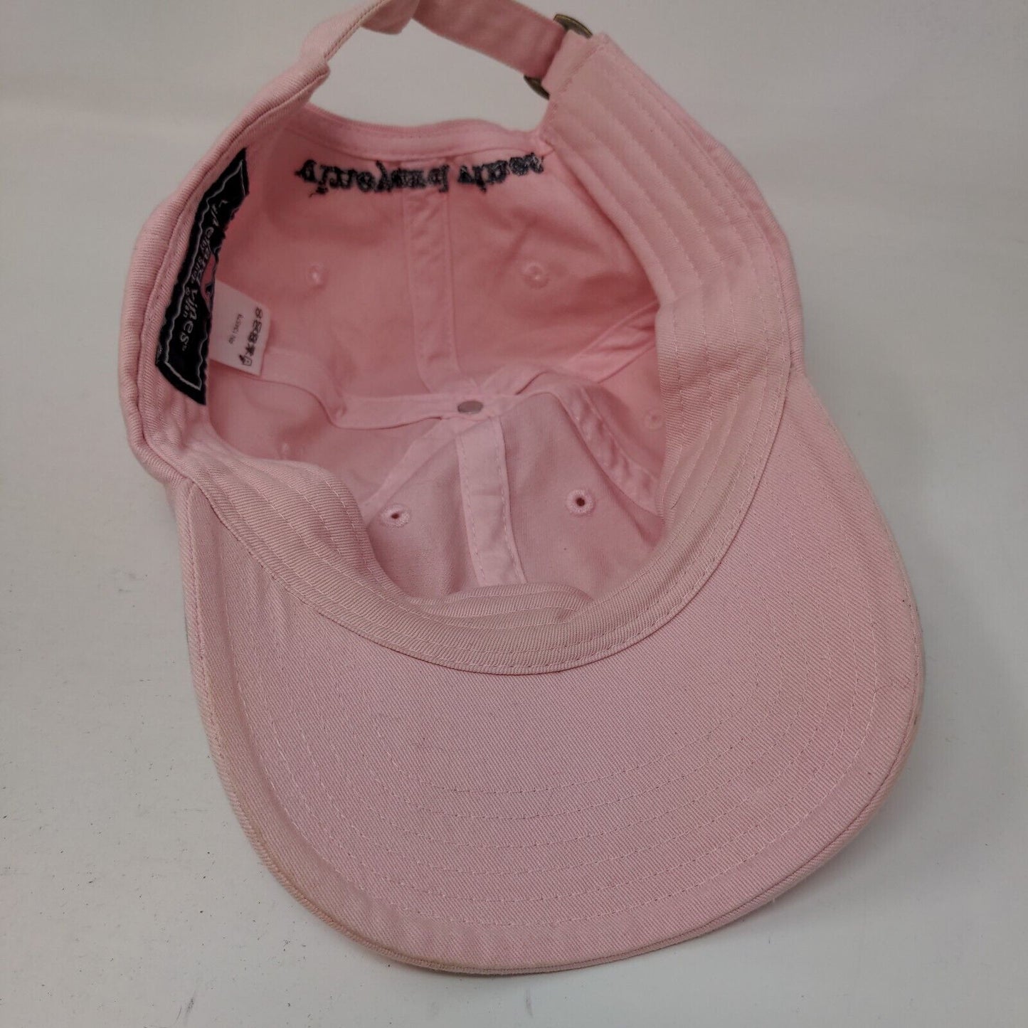 Vineyard Vines Whale Slideback Hat Pink One Size Embroidered Adjustable