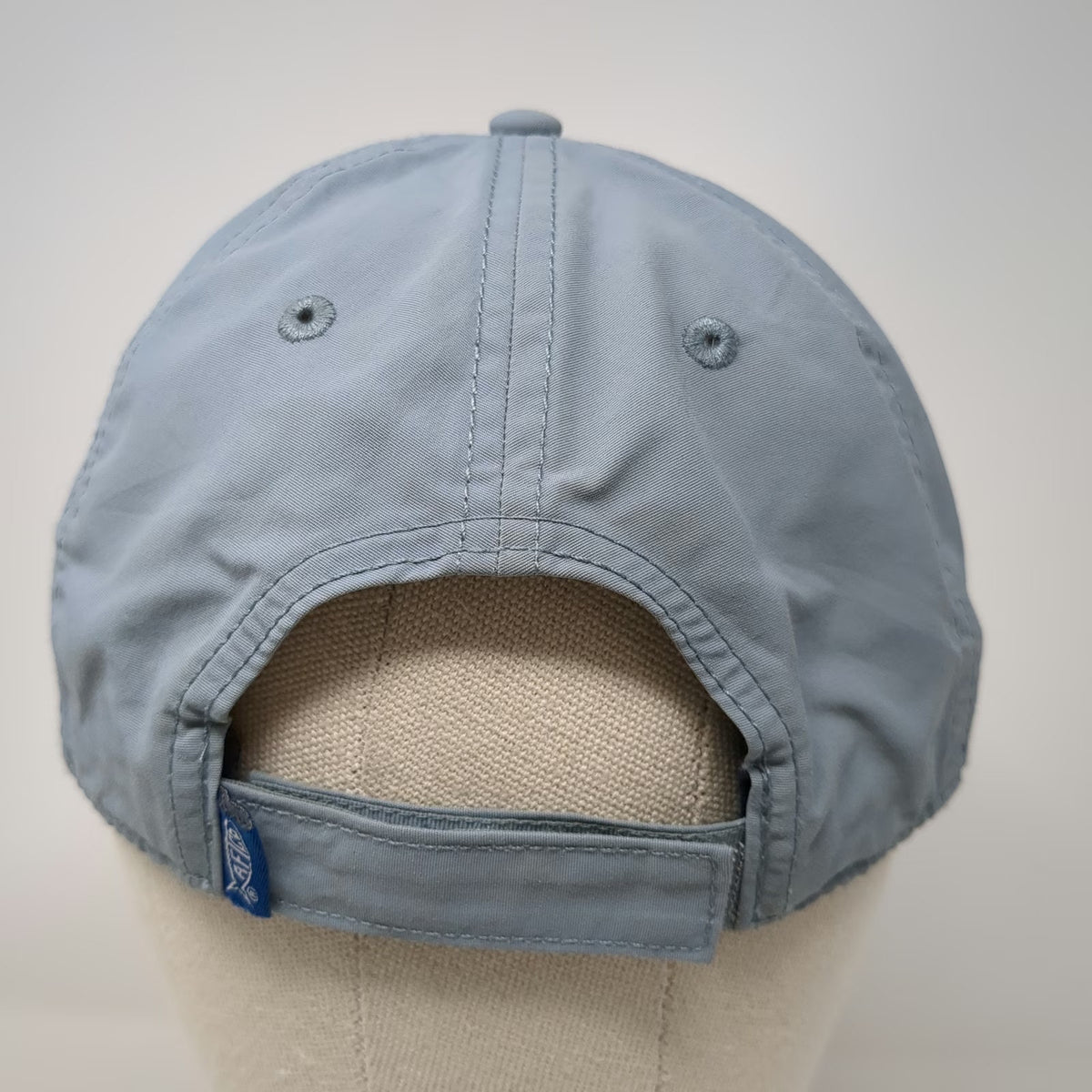 AFTCO Baseball Cap Blue One Size Strapback Nylon Fishing Hat Fish Logo Patch