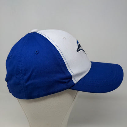 Toronto Blue Jays Men's Strapback Hat Blue Adjustable Embroidered Logo Cotton