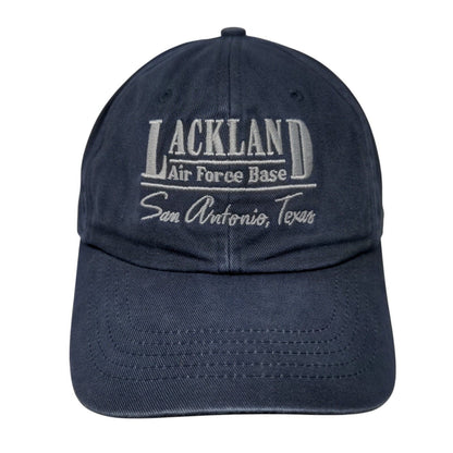 Lackland Air Force Base Strapback Hat Blue OSFA 6 Panel Gear For Sports