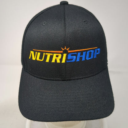 Yupoong Nutrishop Baseball Cap Black XL Blue Orange Yellow Embroidered Brim Hat
