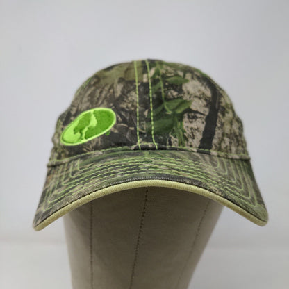 Signatures Men's Mossy Oak Camo Slideback Hat Green Adjustable Embroidered Logo