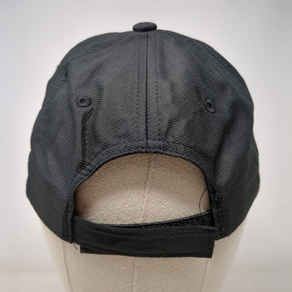 Albertsons Strapback Hat Black OSFA Adjustable Embroidered Image Solutions
