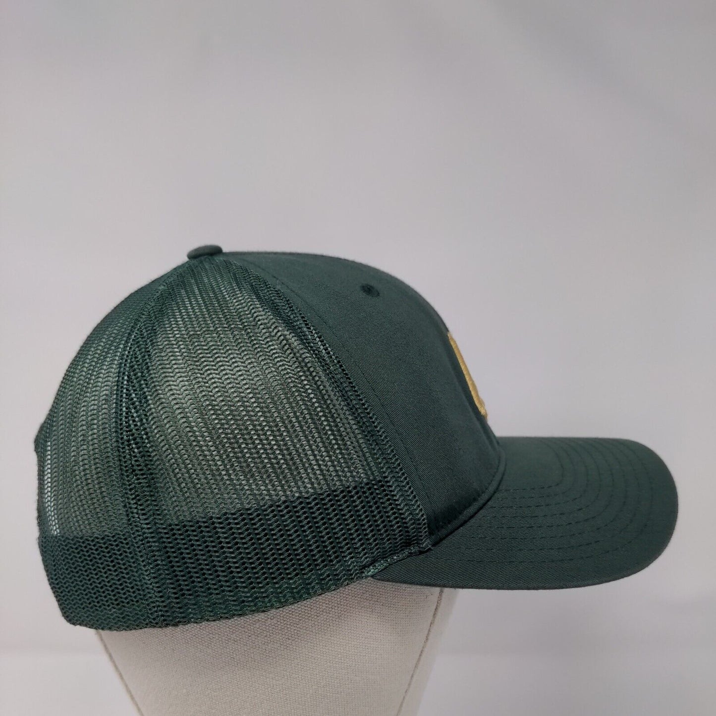 40 Snapback Mesh Back Trucker Hat Green OSFM Embroidered Richardson