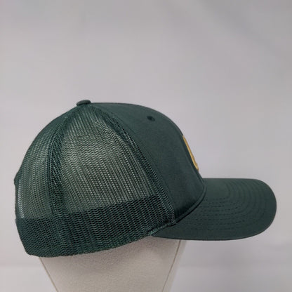 40 Snapback Mesh Back Trucker Hat Green OSFM Embroidered Richardson