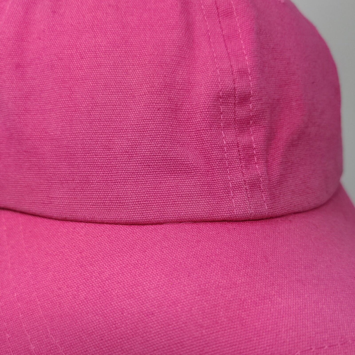 Unbranded Slideback Hat Pink One Size Adjustable Solid 6 Panel Blank
