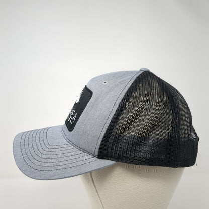 Ourea Outdoors Patch Mesh Back Trucker Hat Gray One Size Adjustable