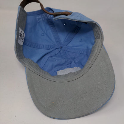 Calcutta Slideback Hat Blue OSFM Adjustable Patch Logo Vented Holes 6 Panel