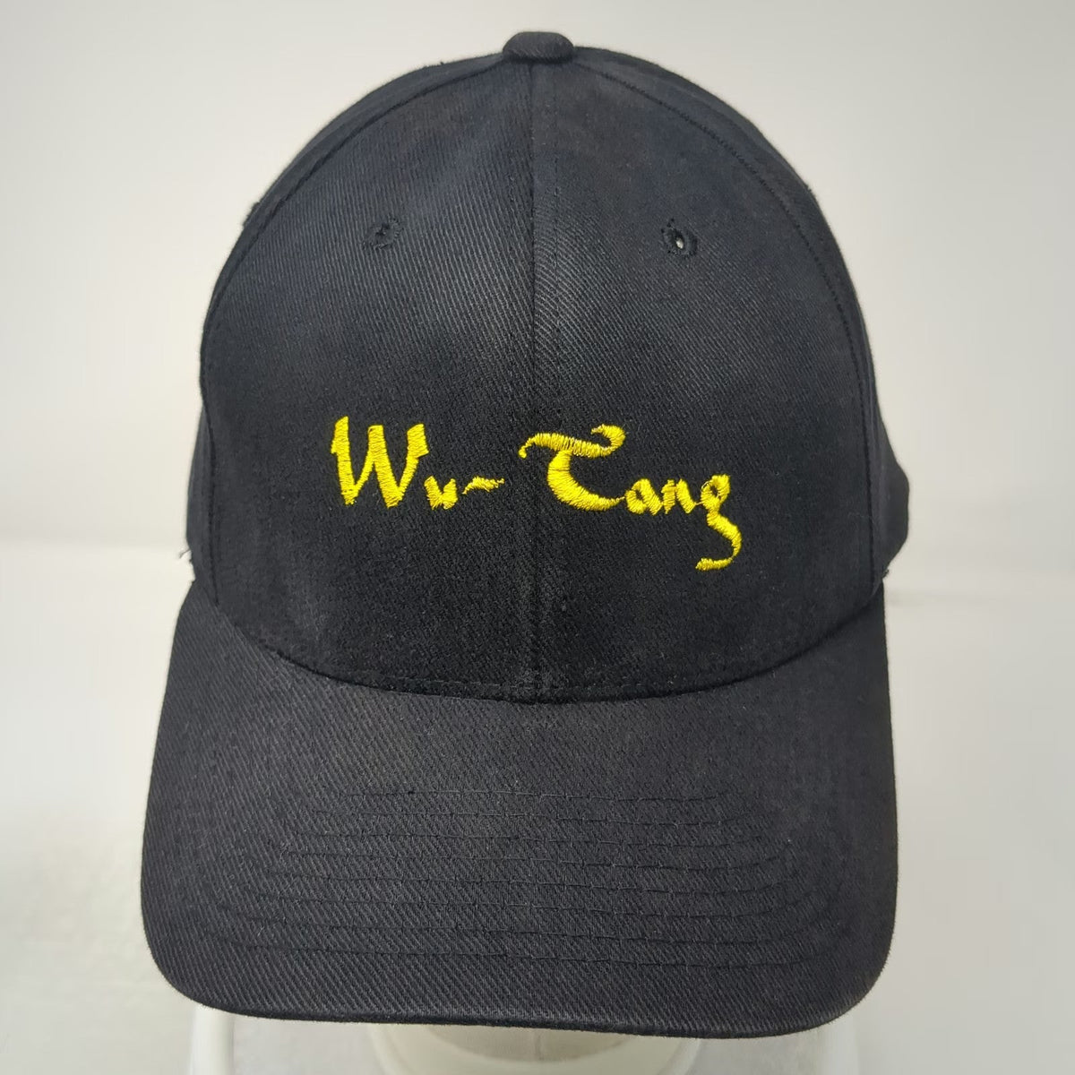 Wu-Tang Clan Yupoong Flexfit Baseball Cap Black M Junyor Embroidered Cotton Hat