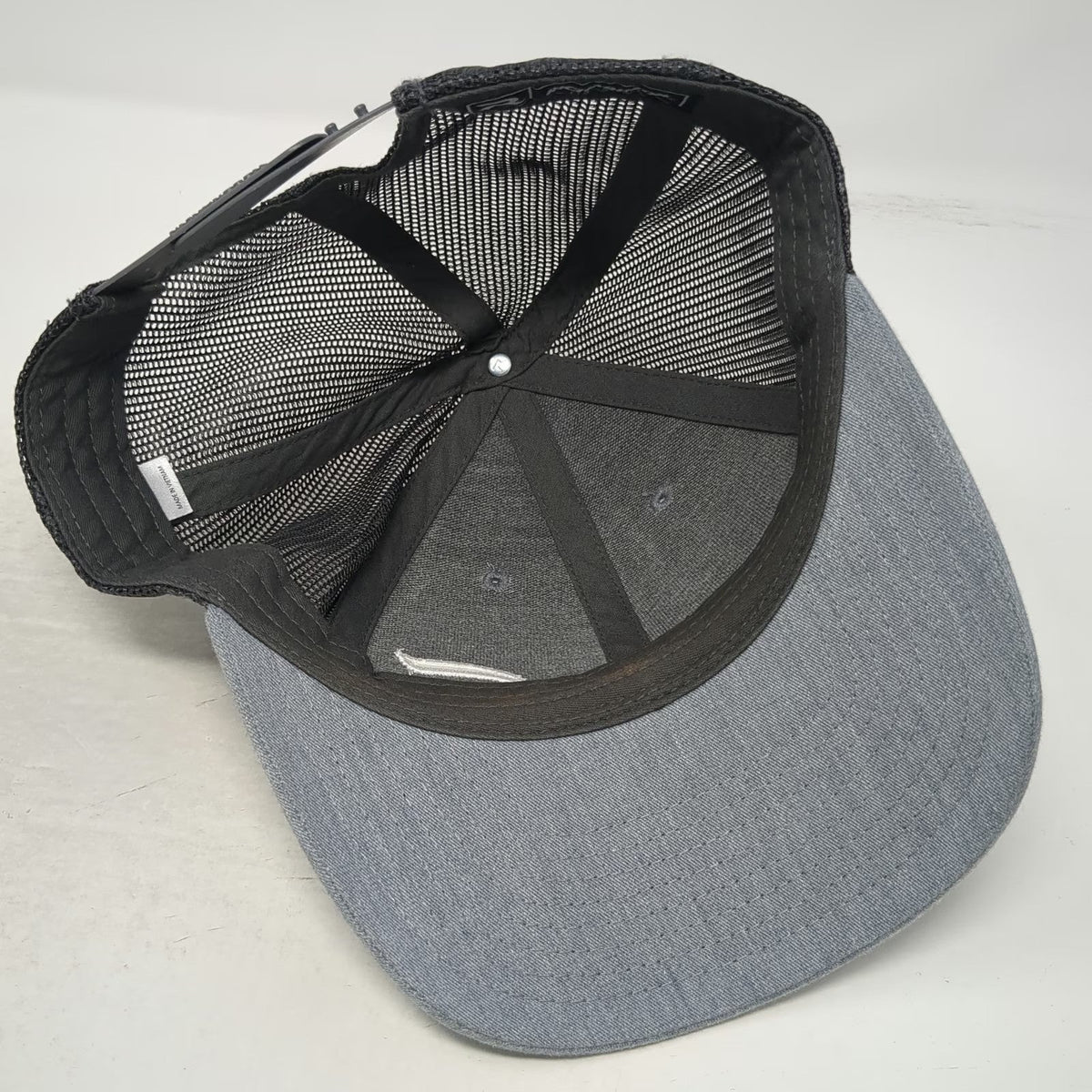 Richardson Trucker Hat Gray S Mesh Back Snapback Golf Embroidered Logo Curved