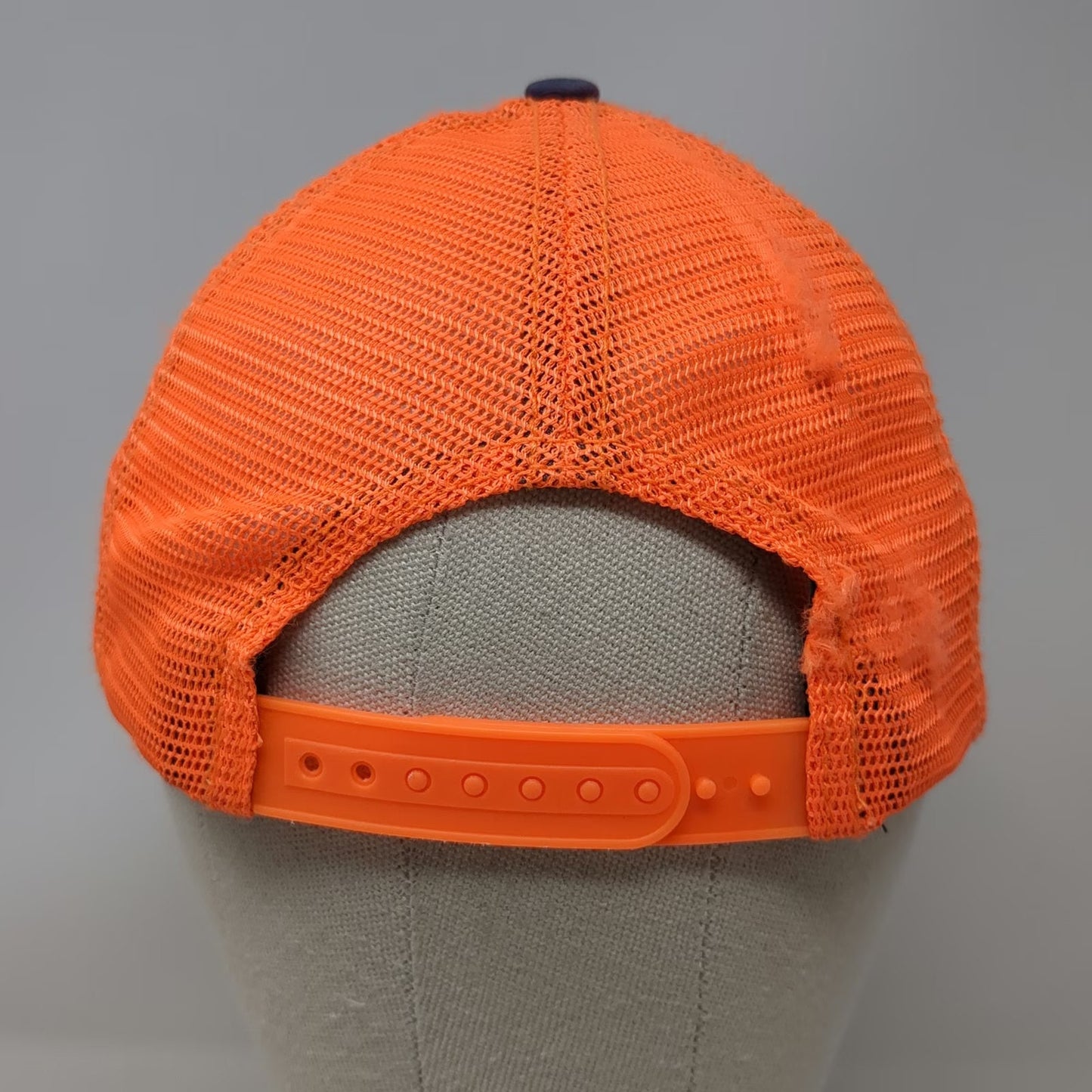 Caterpillar Trucker Hat Blue Orange Green One Size Snapback Mesh CAT Logo