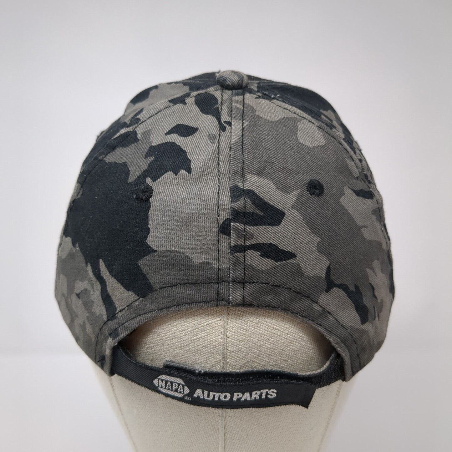 NAPA Auto Parts Strapback Hat Camouflage One Size Adjustable Embroidered 6 Panel