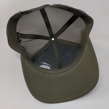 Better Man Beard Snapback Trucker Hat Green OS Adjustable Mesh Back Richardson