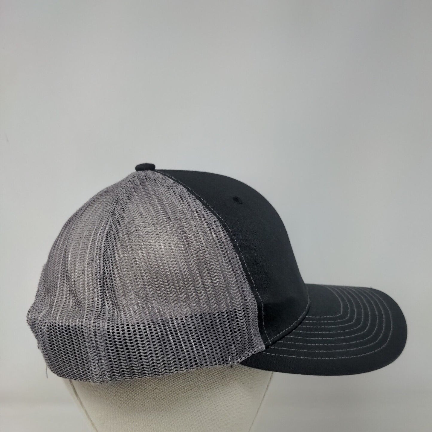 Hawktech Snapback Mesh Back Trucker Hat Black One Size Richardson