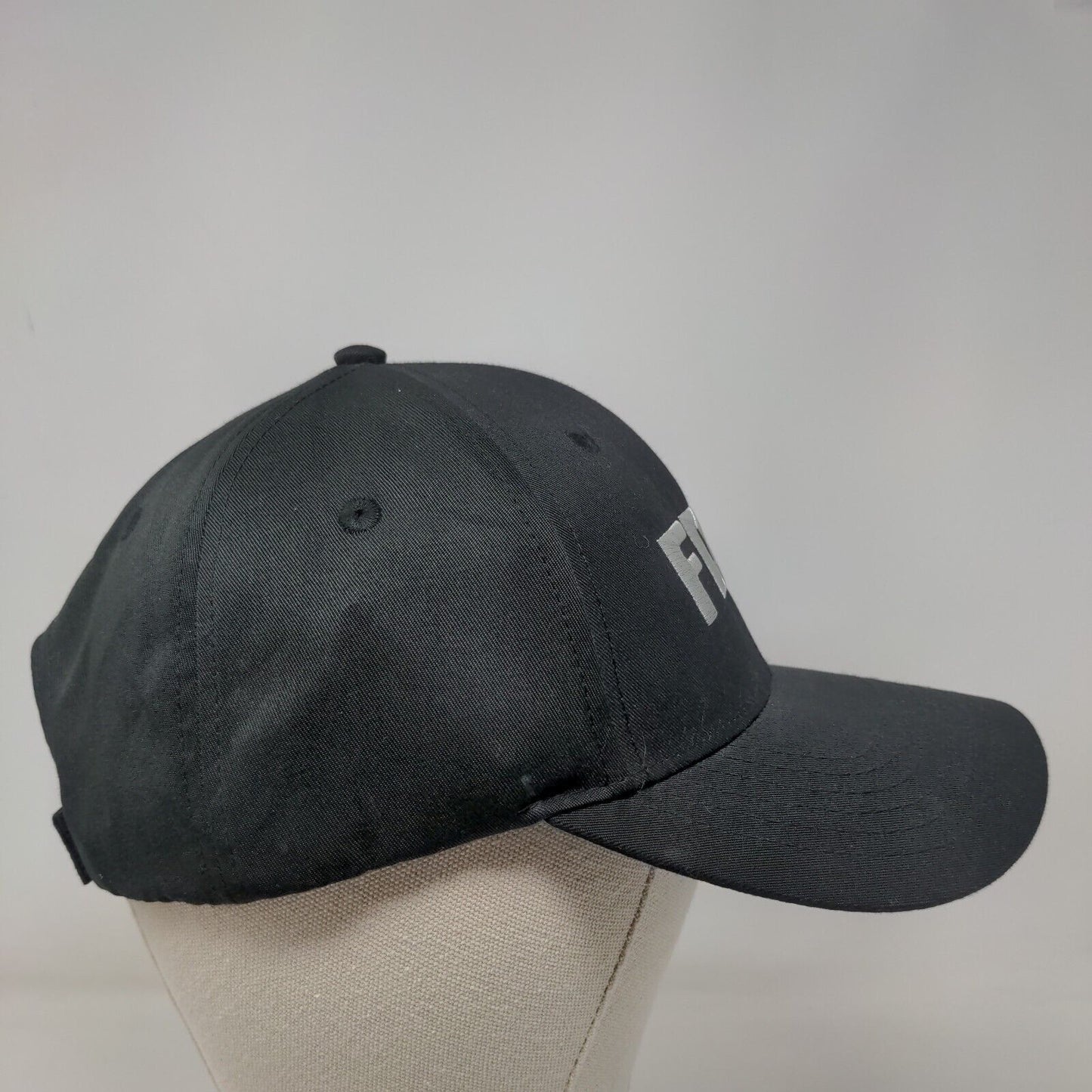 FDX Snap-On Strapback Hat Black OSFA Embroidered 6 Panel K-Products