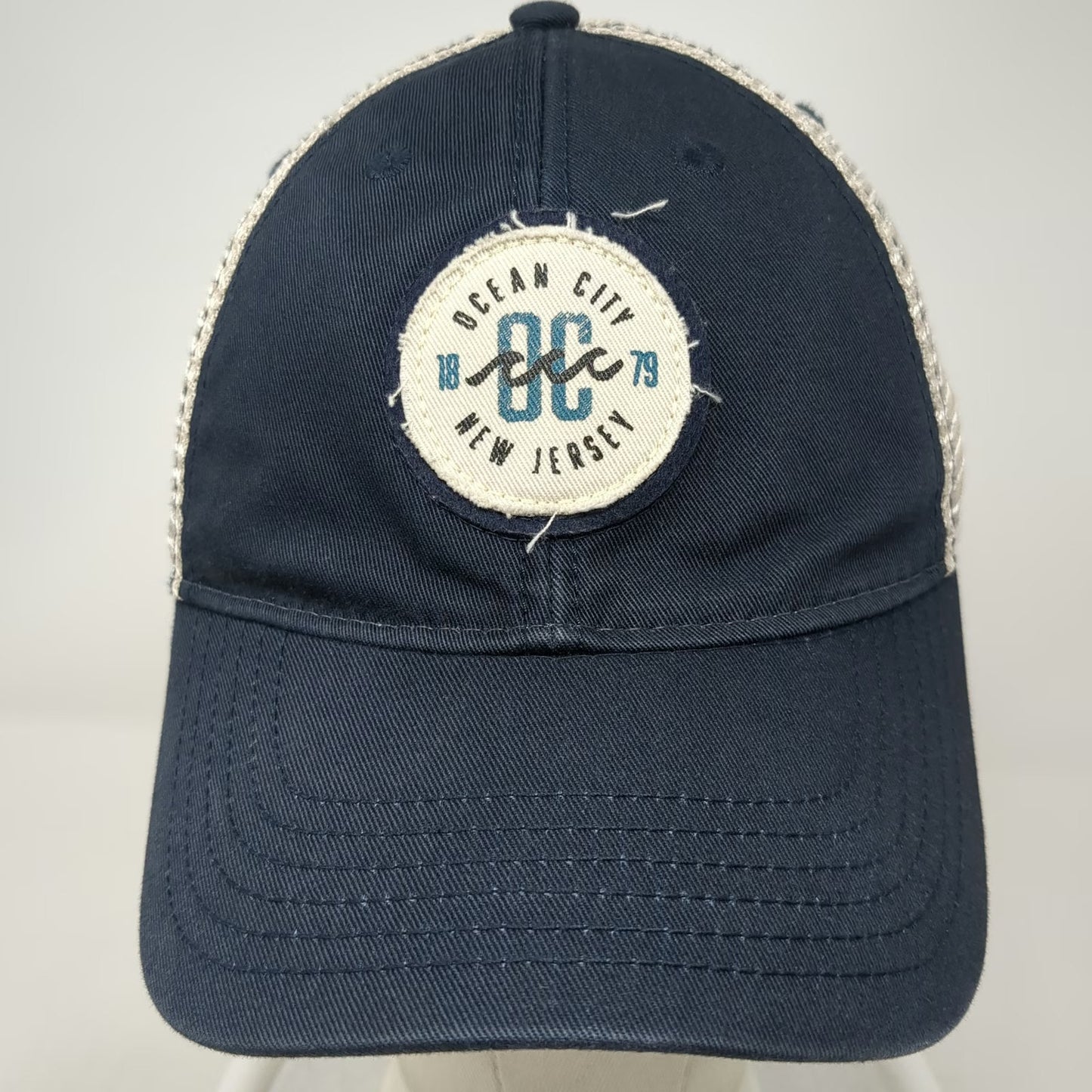 Legacy Trucker Hat Blue One Size Snapback Ocean City New Jersey Mesh Patch