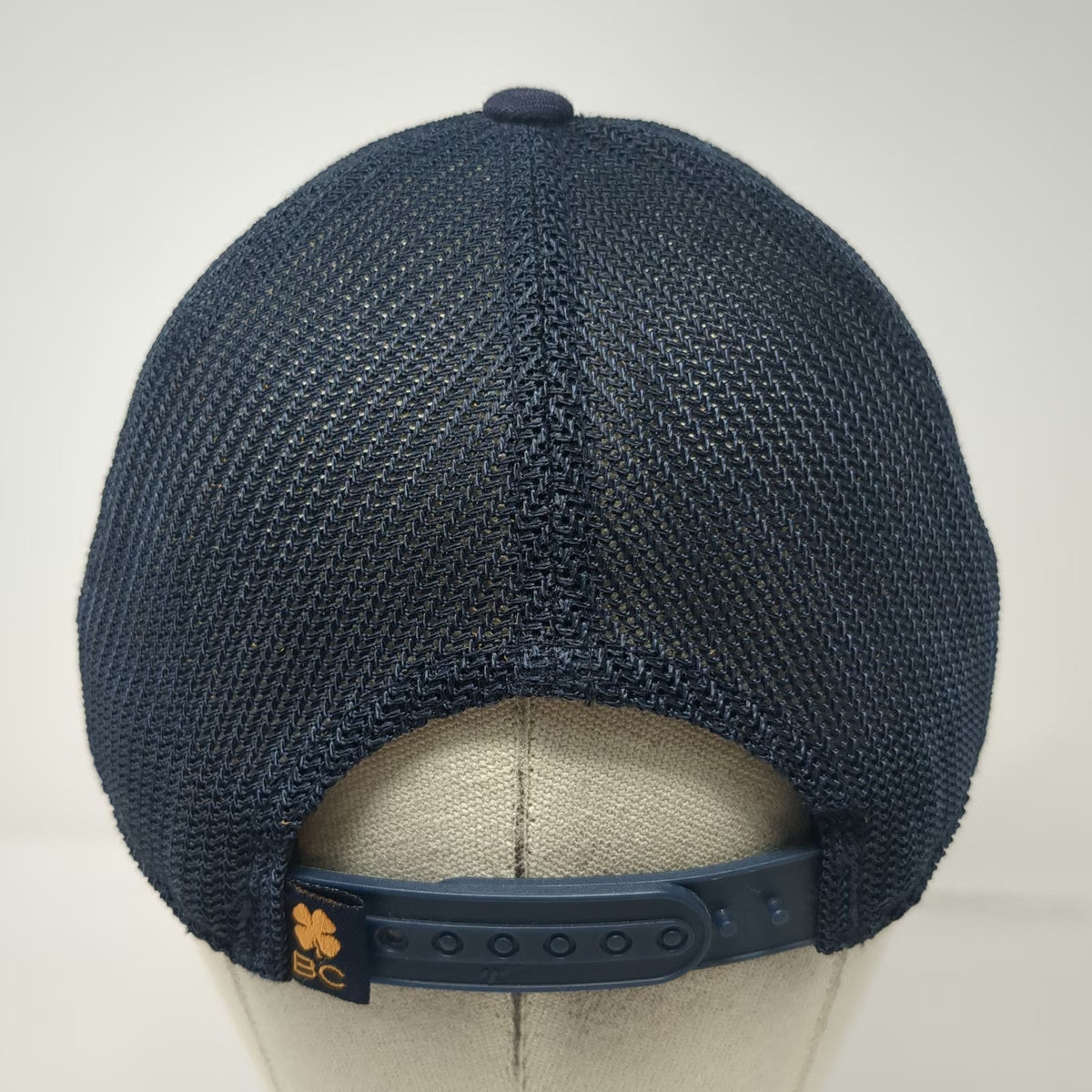 Black Clover Trucker Hat Blue One Size Live Lucky Mesh Snapback Mountains Patch