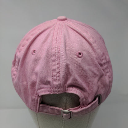 Unbranded Slideback Hat Pink OSFM Adjustable Vented Holes 6 Panel Blank