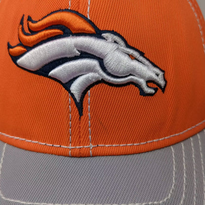 Reebok Denver Broncos NFL Cap Orange Gray One Size Embroidered Logo Stretch Fit