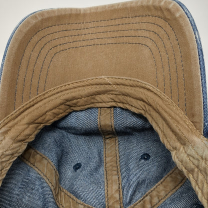 Unbranded Slideback Hat Blue One Size Adjustable Lightweight Denim Blank
