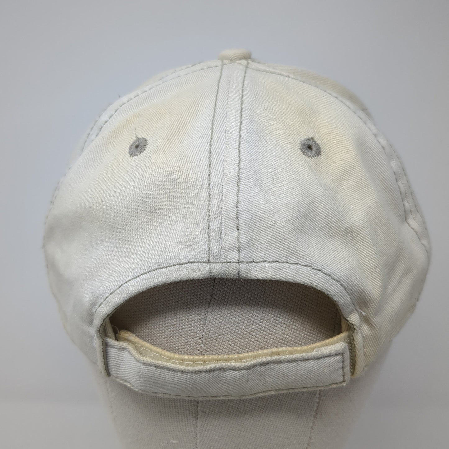 Greg Norman Strapback Baseball Cap Beige One Size Adjustable Embroidered