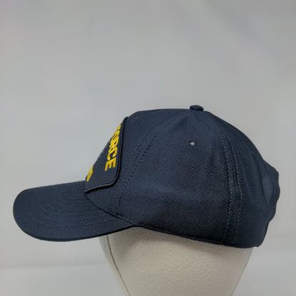 US Air Force Retired Snapbak Hat Blue OSFA Adjustable Embroidered Eagle Crest