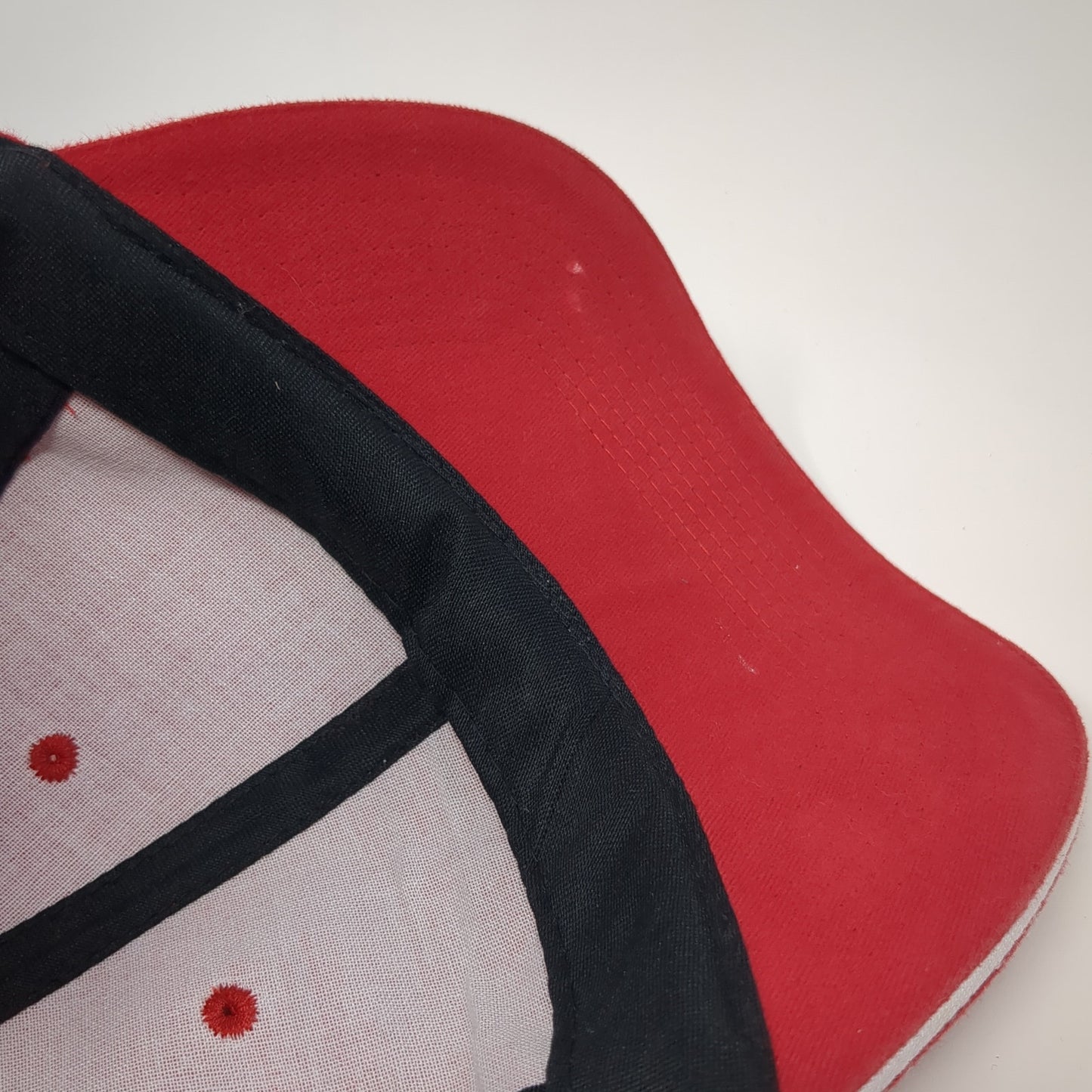 Shirthouse Slideback Hat Red One Size Adjustable Embroidered 6 Panel