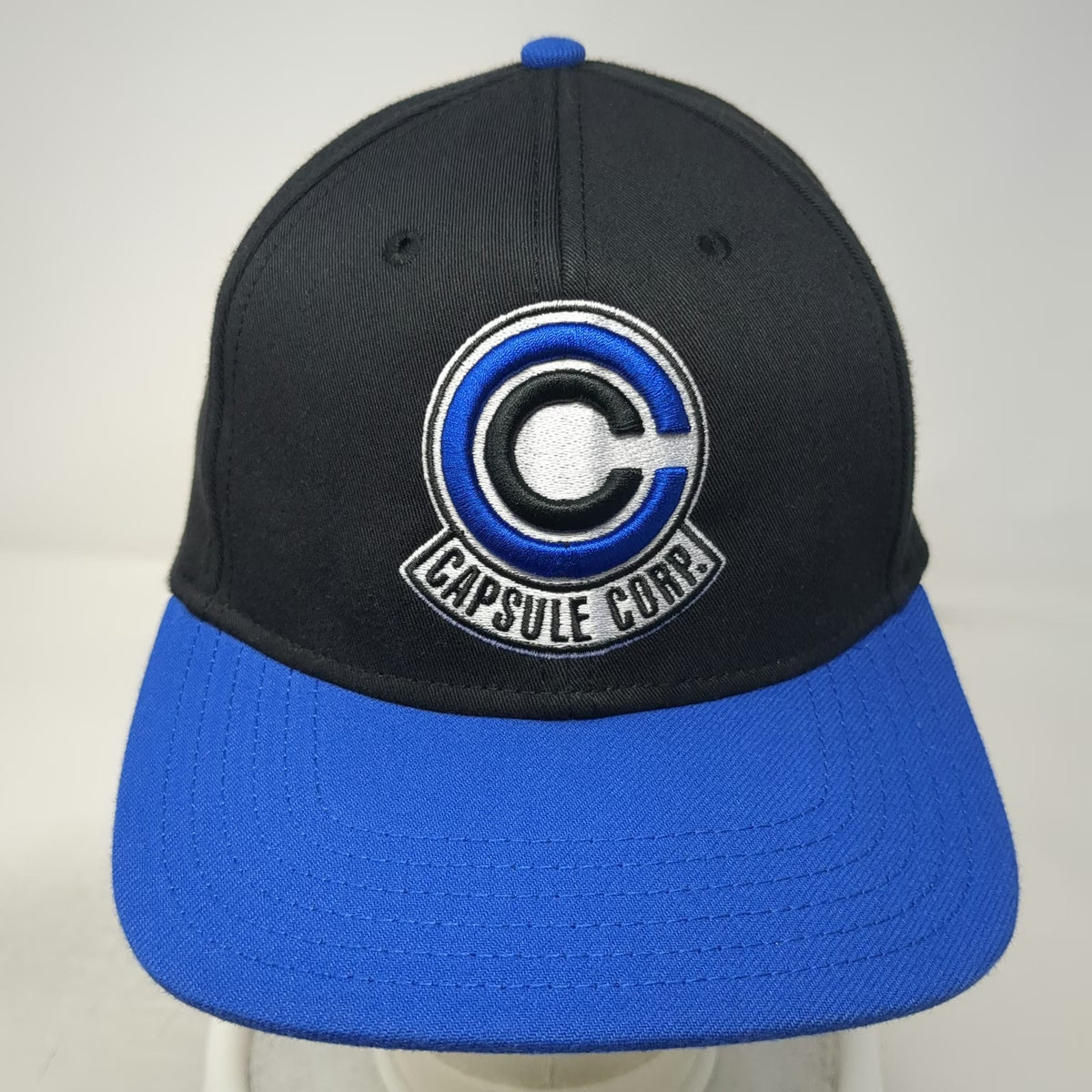 Dragon Ball Z Snapback Hat Black Blue One Size Future Trunks Capsule Corp Anime