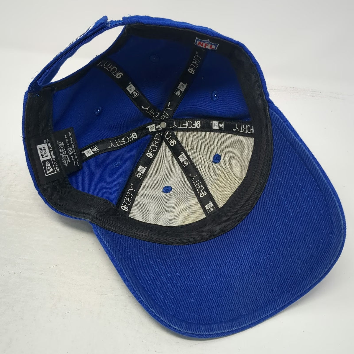 New York Giants NFL New Era Blue One Size Baseball Cap Strapback Curved Brim Hat