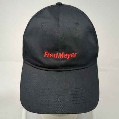 Fred Meyer Baseball Cap Black One Size Embroidered Logo Strapback Hat Adjustable