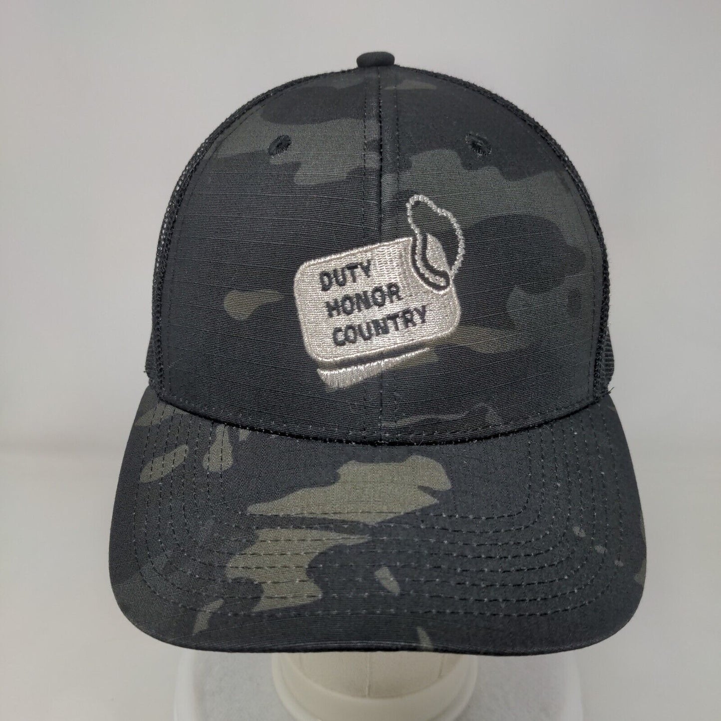 Duty Honor Country Snapback Mesh Back Trucker Hat Camo One Size Cap America