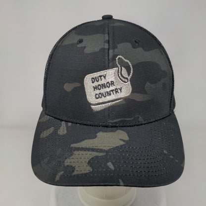 Duty Honor Country Snapback Mesh Back Trucker Hat Camo One Size Cap America
