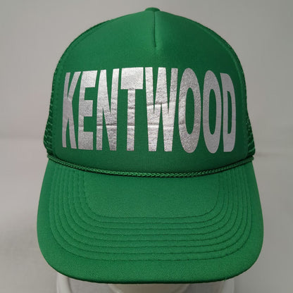 OTTO Trucker Hat Green One Size Silver Kentwood Mesh Snapback Foam Rope Hat