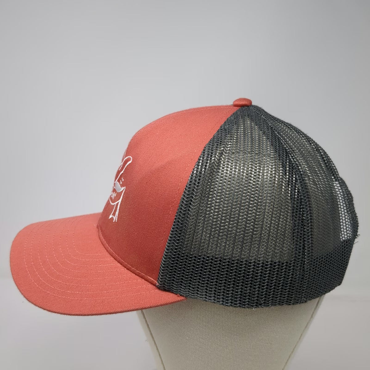 Cap America Trucker Hat Orange Gray One Size Mesh Shaka Hand The Don Snapback