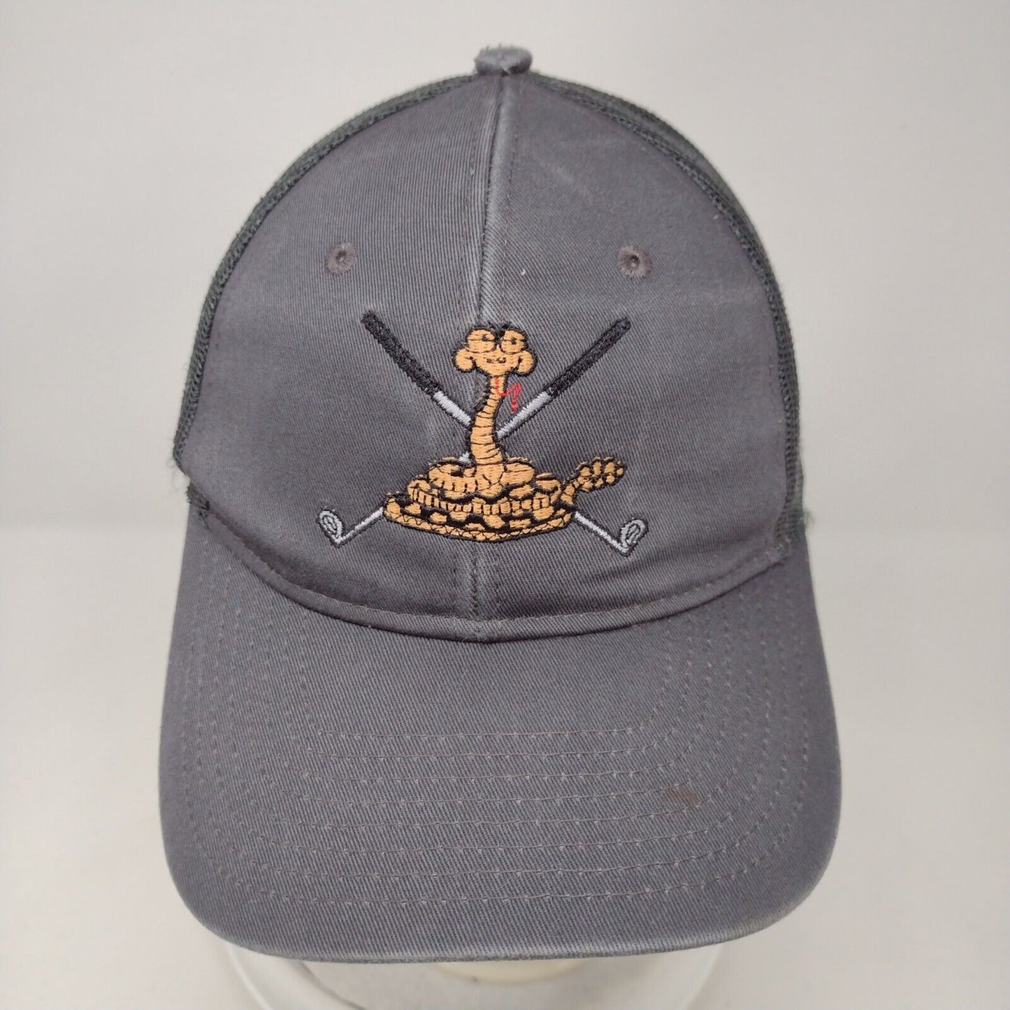 John Day Golf Club Snapback Trucker Hat Gray OSFA Mesh Back Port Authority
