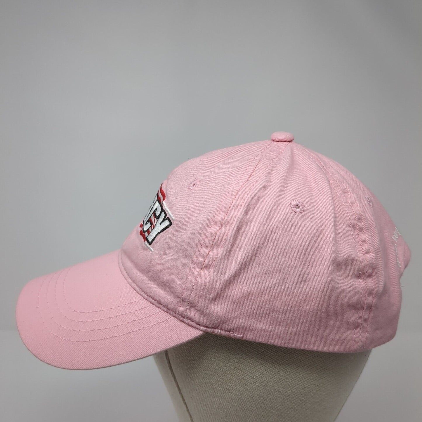 Legacy American Flag Strapback Hat Pink One Size Adjustable Headliner