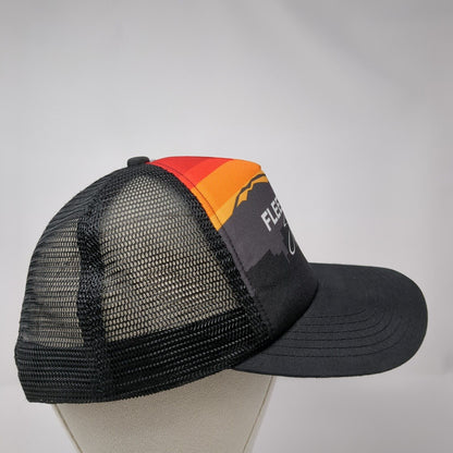 Fleet Feet Sports Snapback Trucker Hat Black OSFM Mesh Back Boco Gear