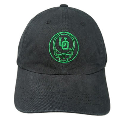 Class Trip Baseball Cap Black One Size Oregon Ducks UO Skull Embroidery Hat