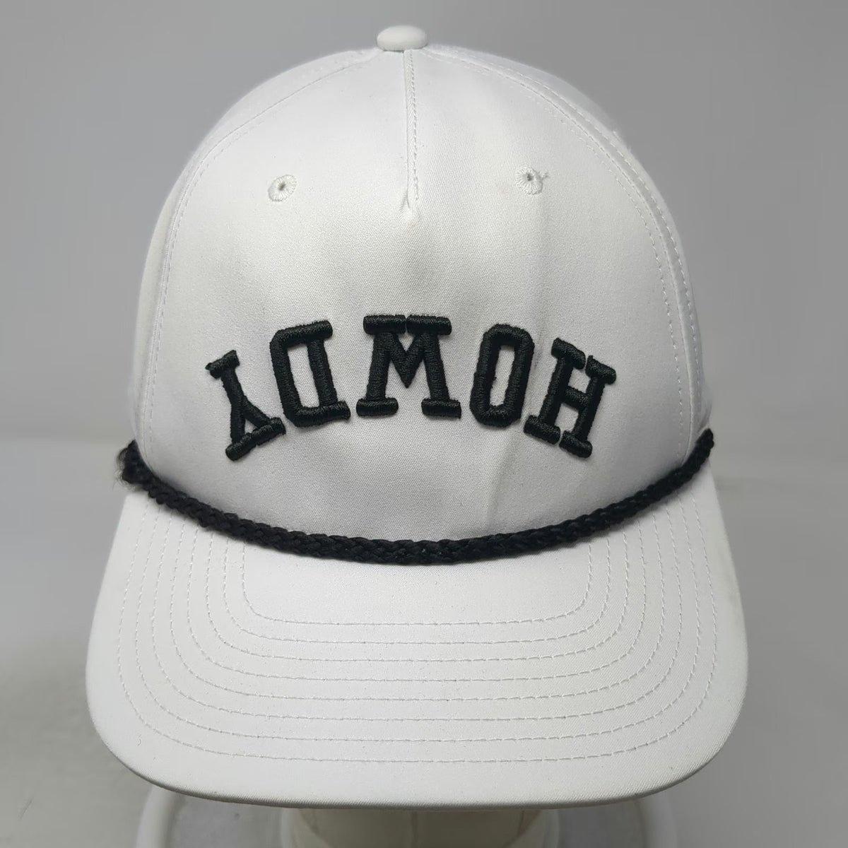 Richardson 5 Panel White One Size Snapback Rope Performance Howdy Graphic Hat