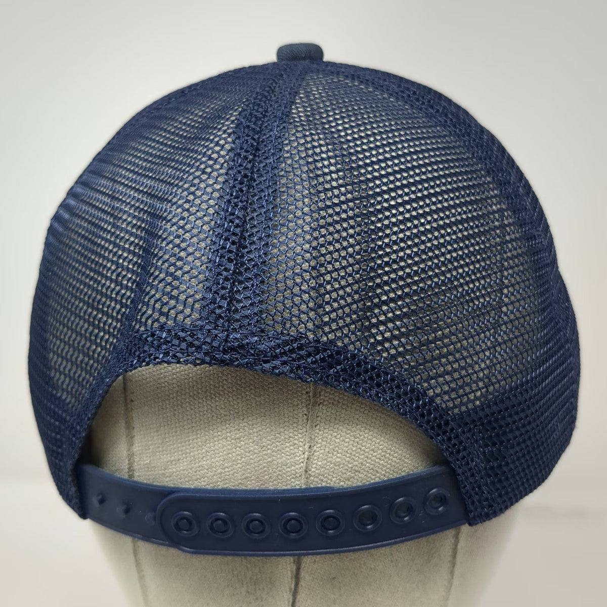 K-Products Trucker Hat Blue Goodyear Patch Rope Mesh Back Snapback Vintage