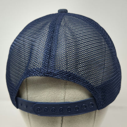 K-Products Trucker Hat Blue Goodyear Patch Rope Mesh Back Snapback Vintage