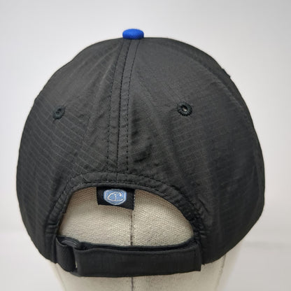 Cap America Miller Logo Black One Size Baseball Cap Blue Accents Golf Hat
