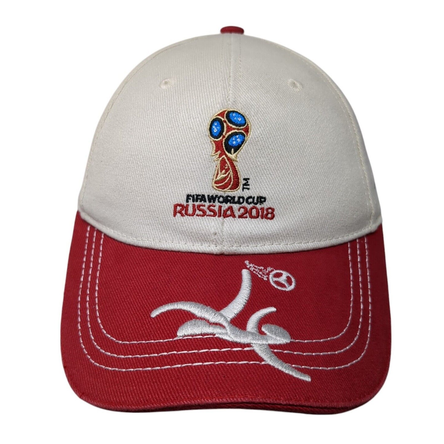 FIFA World Cup 2018 Russia Strapback Hat Multicolor OSFA Embroidered Logo