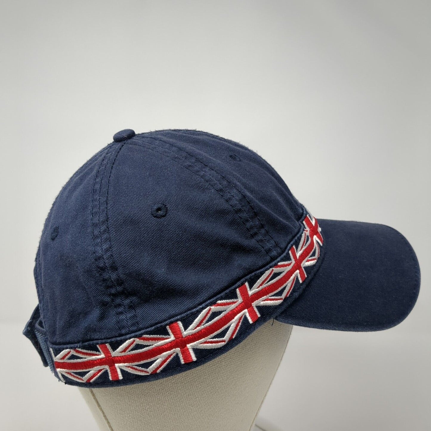 Elton John Strapback Hat Blue OSFA Union Jack British Flag Spell Out Cotton