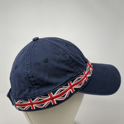 Elton John Strapback Hat Blue OSFA Union Jack British Flag Spell Out Cotton