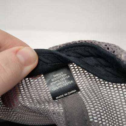 Get Outdoors Snapback Trucker Hat Black One Size Adjustable Mesh Back Richardson