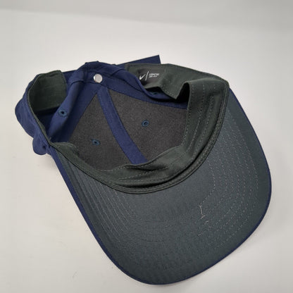 Nike Slideback Hat Blue One Size Adjustable Embroidered Swoosh Legacy91 Dri-Fit