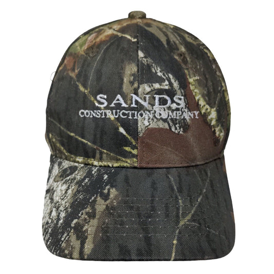 Sands Construction Company Strapback Hat Camouflage OFSM Adjustable Outdoor Cap